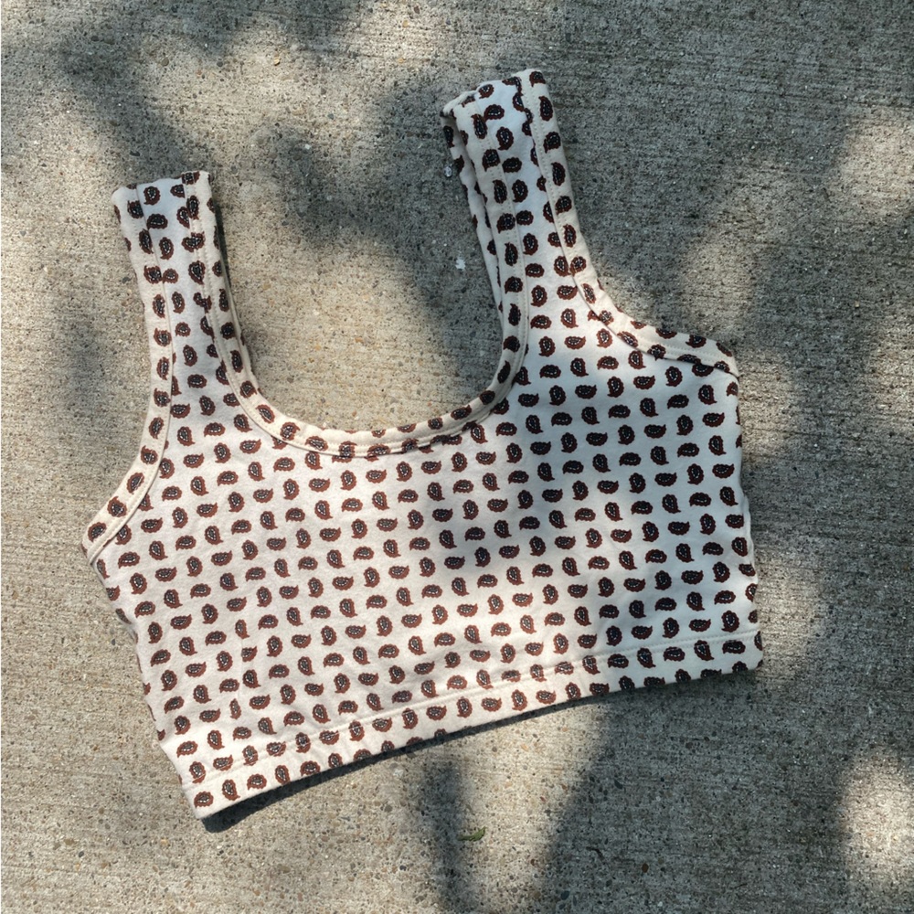 ARQ Full Coverage Bra in Paisley Small. Organic Cotton and Spandex